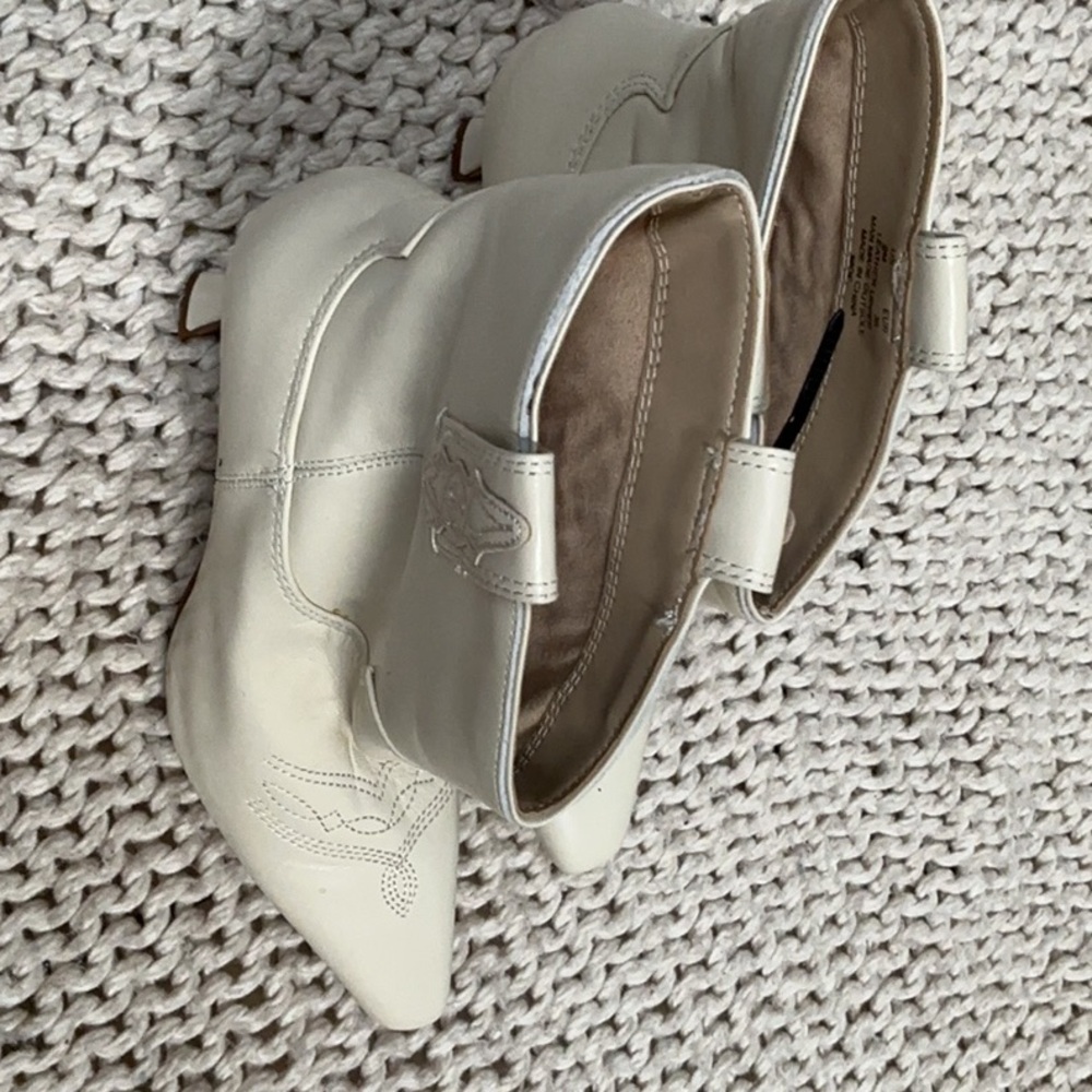 Elegant White Women's Ankle Boots